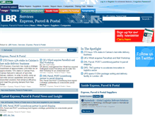 Tablet Screenshot of expressparcelandpostal.logistics-business-review.com